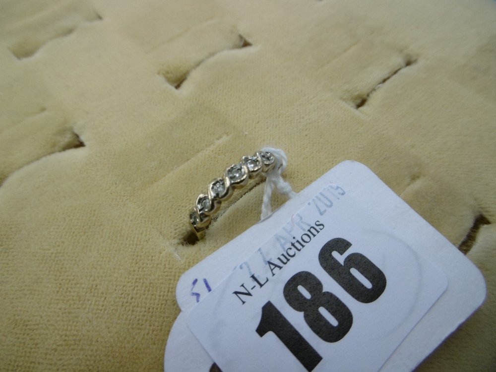 9ct diamond set eternity ring, - Image 7 of 10