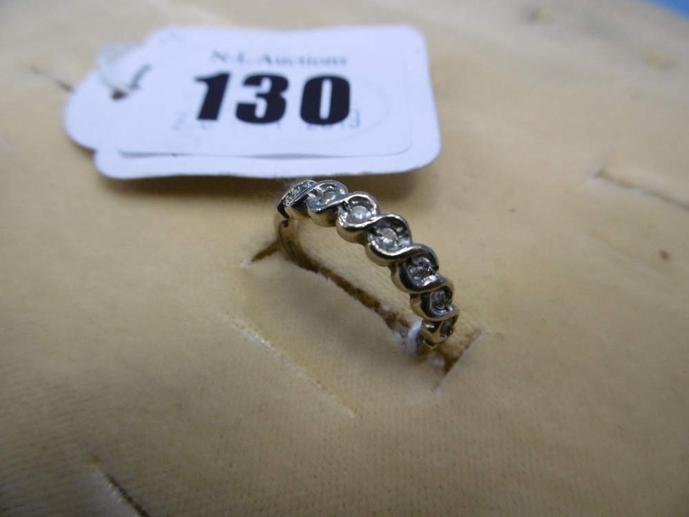 9ct diamond set eternity ring, - Image 2 of 10