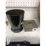 A Mappin and Webb silver plated tankard, to officers 11 Squardron RAF from flying officer F.M.