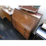 EDWARDIAN INLAID MAHOGANY BUREAU