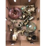 A collection of brass ware