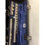 A silver plated Elkhart flute