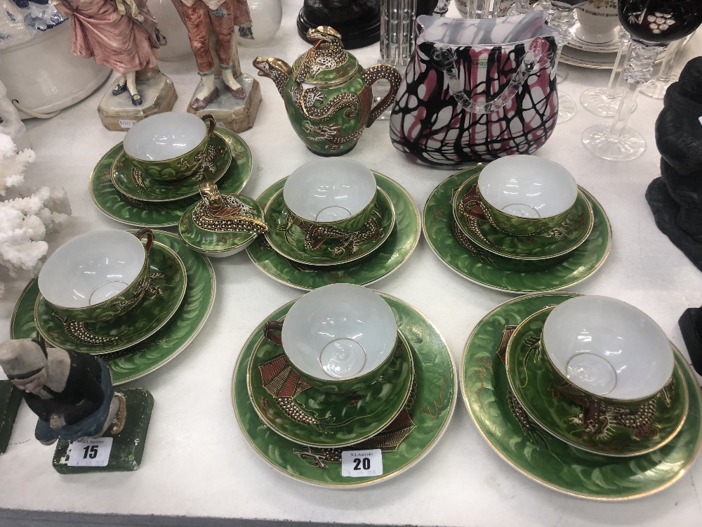 An oriental tea set