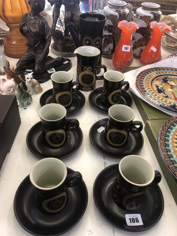 A Denby coffee set