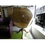 A late Victorian tilt top table,