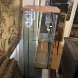 Three tier glass display cabinet