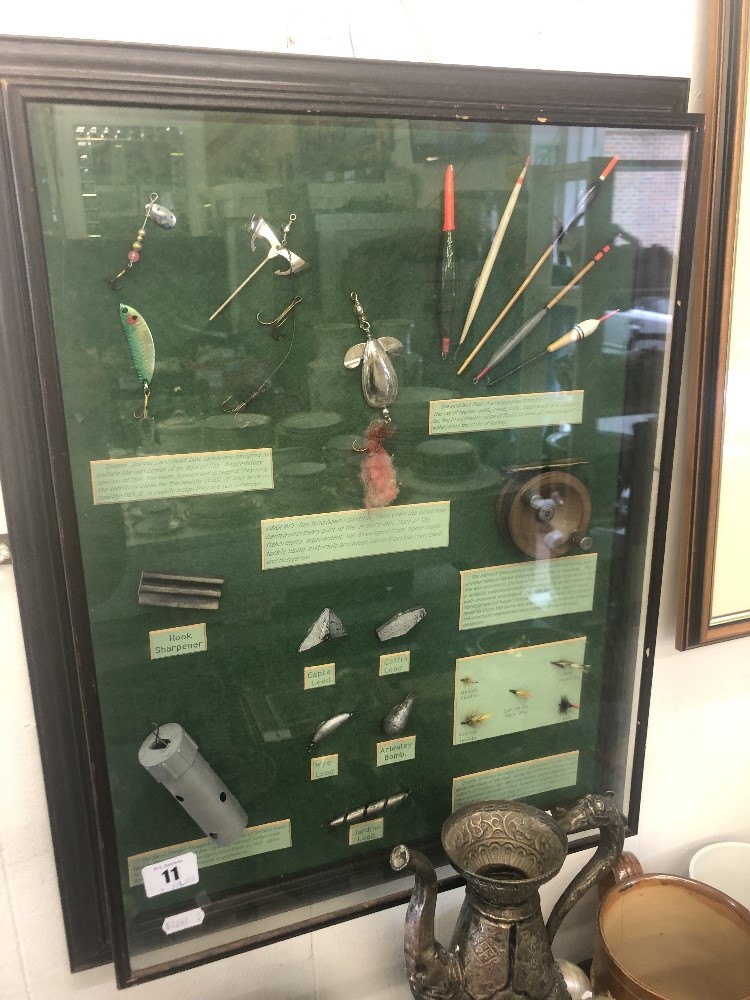 A framed fishing diorama - Image 3 of 4