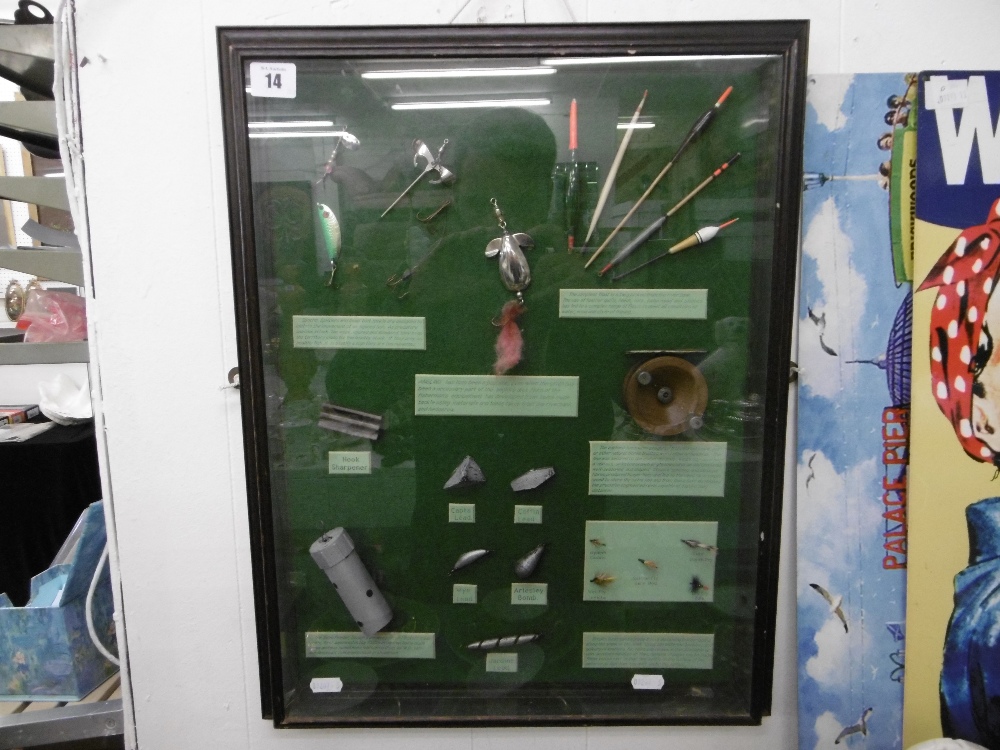 A framed fishing diorama - Image 4 of 4