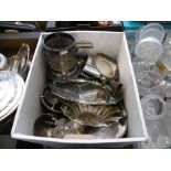 A quantity of assorted silver plate