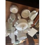 A quantity of assorted white china