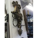 A large two branch wall sconce