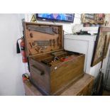 A cabinet makers tool chest and tools