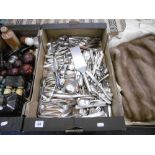 A large quantity of assorted flatware