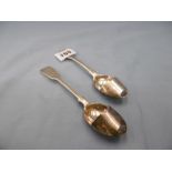 Two 19th century hallmarked silver medicine spoons