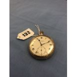 A JW Benson 9ct gold open face stem wind gentleman's pocket watch