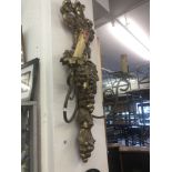 A large two branch wall sconce