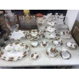 A quantity of Royal Albert "old country rose" china approximately thirty seven pieces
