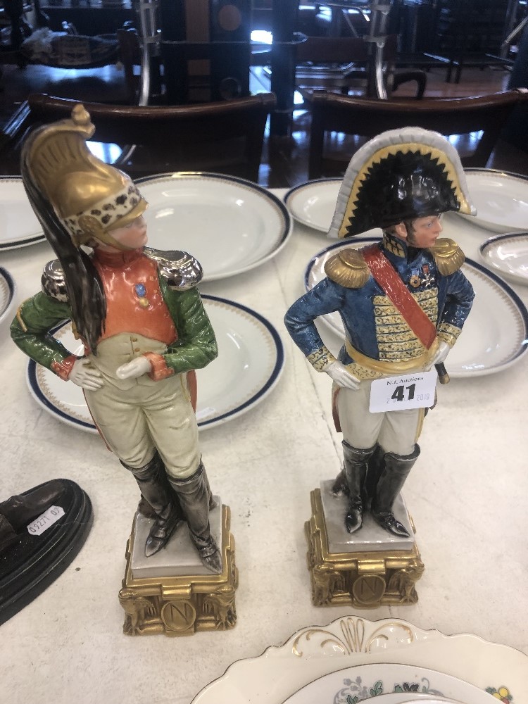 A pair of military figures