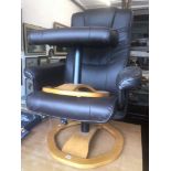 A leather electric recline chair