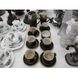 A stoneware tea set