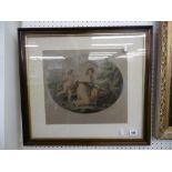 A pair of framed and glazed prints