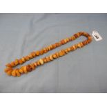 An antique baltic amber necklace