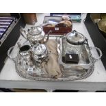 A quantity of silver plate