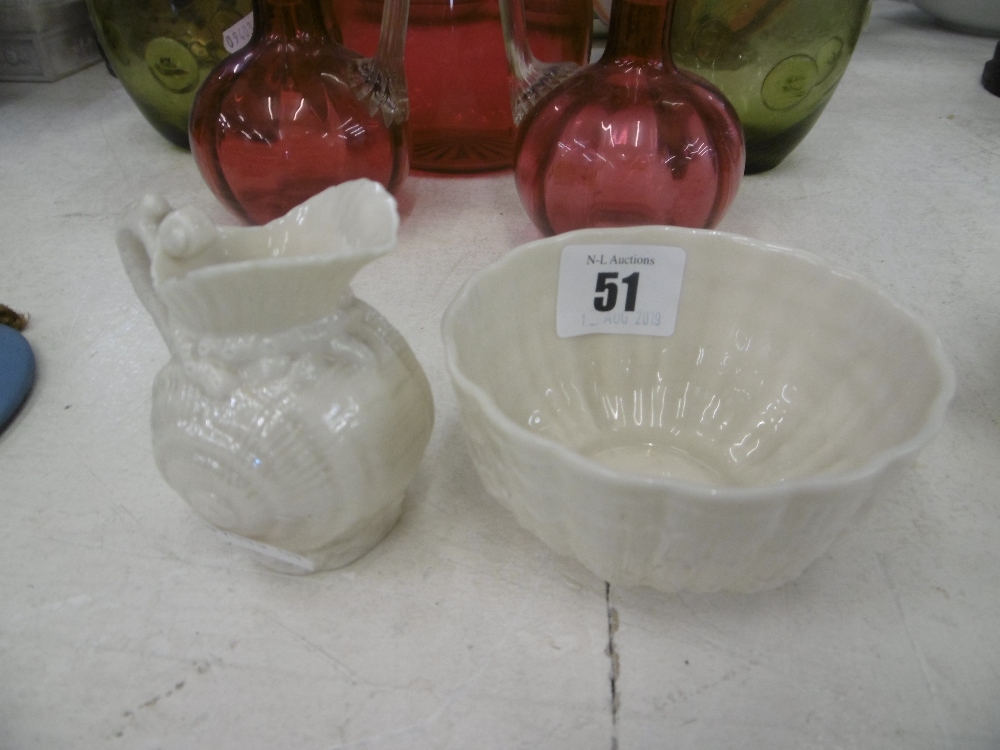 Three pieces of Belleek - Image 3 of 3