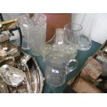 A small quantity of cut glass