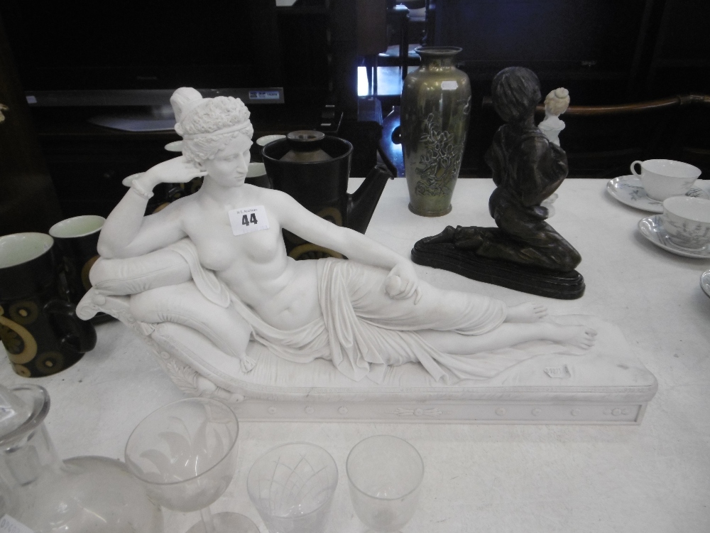 A Parian sculpture of Pauline Bonaparte as Venus - Image 5 of 5