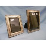 Two hallmarked silver photo frames