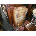 A 19th century secritare Wellington chest