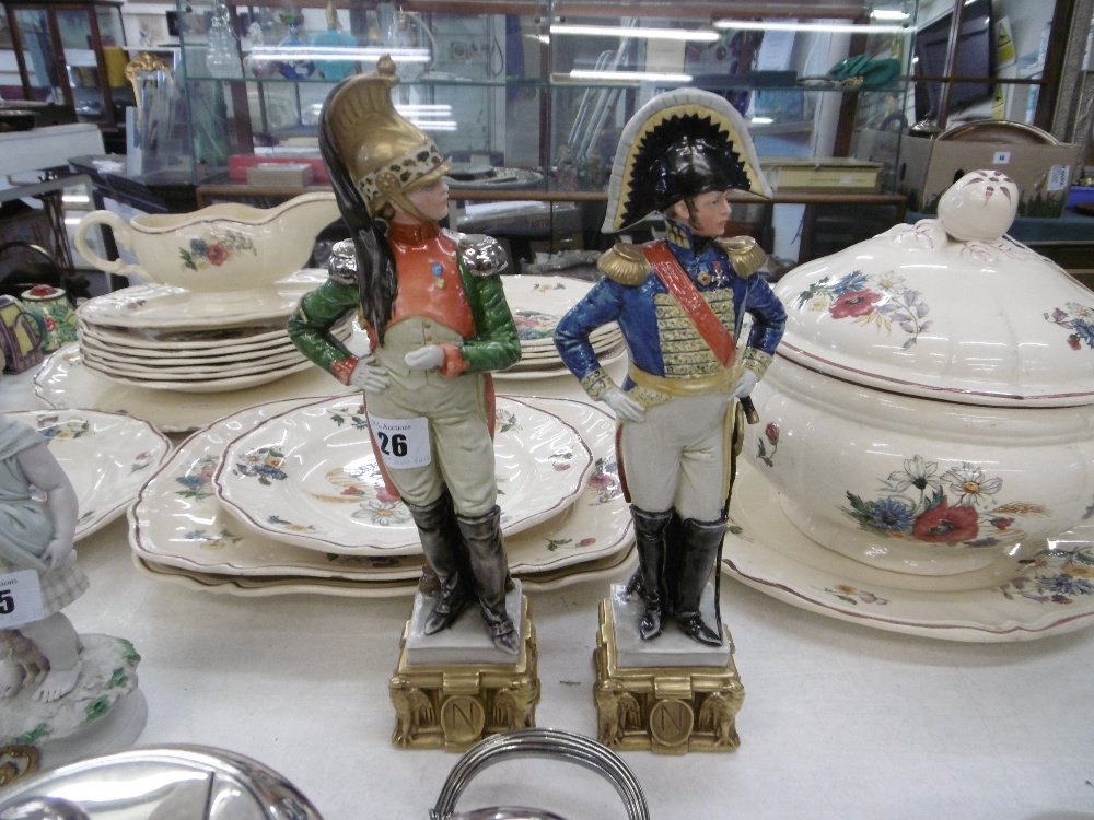 A pair of military figures