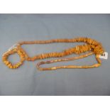 Two honey amber necklaces