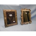 Two sterling silver photo frames