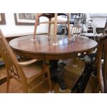 A 19th century rosewood loo table