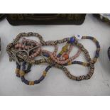 Three bead necklaces