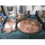 A selection of copper items