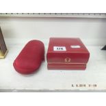 Two Omega watch boxes