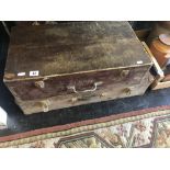two old wooden tool boxes
