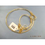 A designer 18ct yellow gold jewellery set (marked 750) weight 62 grams