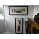 A pair of framed contemporary oil paintings,