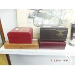 Four Longines watch boxes