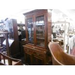 A 19th century walnut bookcase