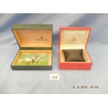 A Rolex watch box and Tudor box