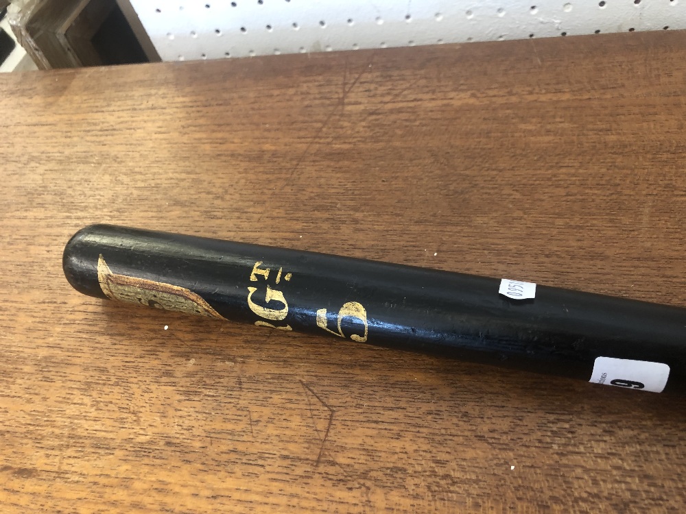 A Victorian turned wood truncheon painted "E.S.C" within shield over " Sergt. - Image 5 of 5