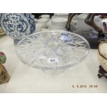 A Waterford crystal cake stand stamped and with label in fine condition