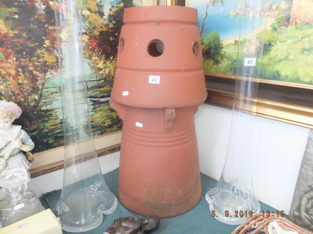 A large terracotta chimney - Image 9 of 9