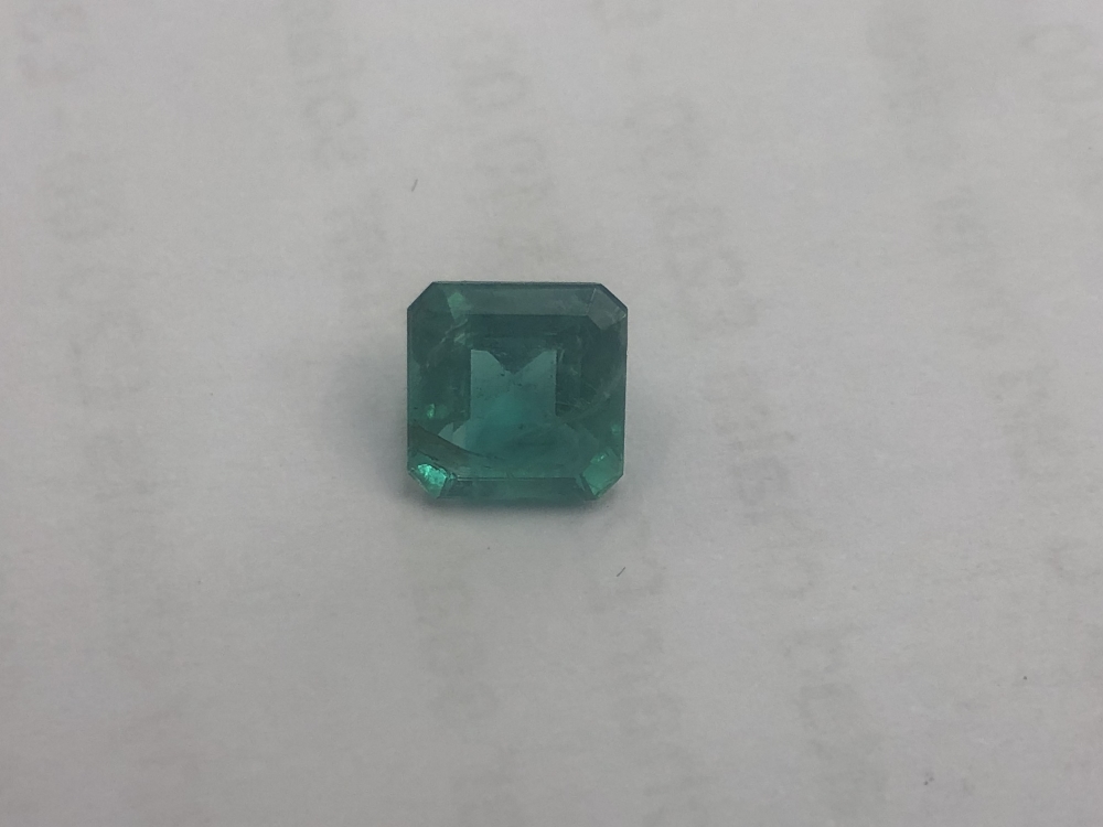 A single loose emerald stone, 1. - Image 4 of 9