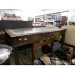 A mahogany writing table